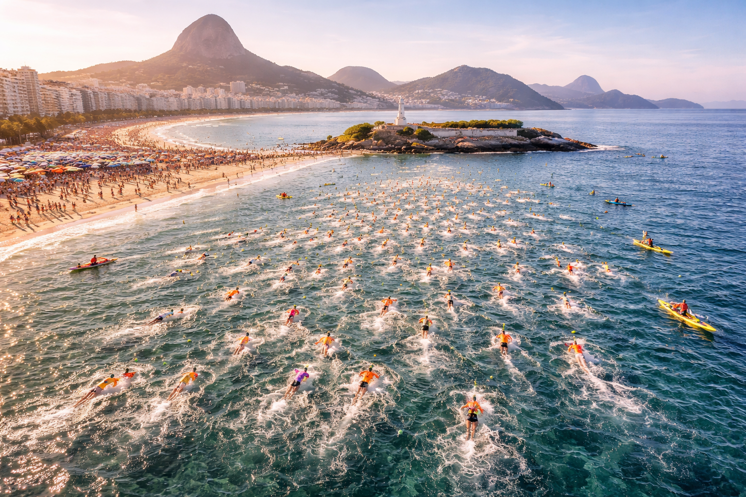 Swimming workout session